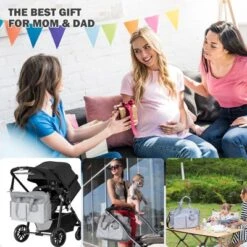 Itopfox Large Tote Diaper Bag For Baby Boys And Girls, Adjustable Shoulder Strap, Multiple Pockets, Waterproof -Itopfox Shop GUEST 5eb5f0dc 1ede 4686 855e b53a36586510