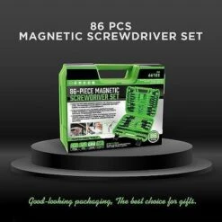 Itopfox 86PCS Magnetic Screwdriver Set With Slotted/Phillips/Torx Mini Precision Bits, Nut Drivers & Sturdy Tool Box For DIY Projects