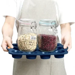 Itopfox 31-Piece Silicone Baking Pans Set, Nonstick Bakeware With Metal Reinforced Frame, Navy Blue, Perfect For Cakes, Muffins, Breads -Itopfox Shop GUEST 6081dc83 8d8b 4133 ae88 674f115f5936