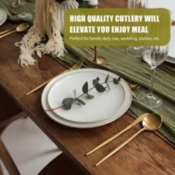 Itopfox 40-Piece Gold Flatware Set For 8, Stainless Steel Cutlery Set With Forks, Knives, Spoons, Elegant Satin Finish For Home, Kitchen, Restaurant 11 Itopfox 40-Piece Gold Flatware Set For 8, Stainless Steel Cutlery Set With Forks, Knives, Spoons, Elegant Satin Finish For Home, Kitchen, Restaurant -Itopfox Shop GUEST 60e99ee4 d6d5 46a6 a98d 2f160cda0bbc