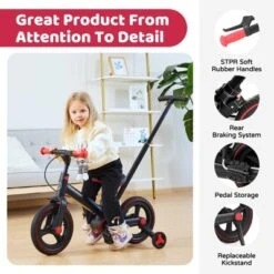 Itopfox 6-in-1 Foldable Toddler Bike With Push Handle, Training Wheels & Pedals For Kids 18-60 Months Adjustable Balance Bike For Boys & Girls 12 Itopfox 6-in-1 Foldable Toddler Bike With Push Handle, Training Wheels & Pedals For Kids 18-60 Months Adjustable Balance Bike For Boys & Girls -Itopfox Shop GUEST 627b1ebe f856 4c84 a865 77f5770927f6