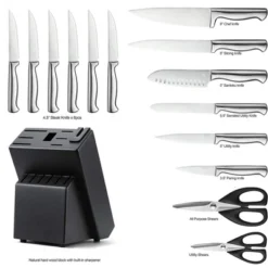Itopfox Premium German Stainless Steel Knife Block Set With Built-in Sharpener, 15-Piece Kitchen Cutlery Set For Effortless Cutting 15 Itopfox Premium German Stainless Steel Knife Block Set With Built-in Sharpener, 15-Piece Kitchen Cutlery Set For Effortless Cutting -Itopfox Shop GUEST 62f7d801 e442 4ea4 b3a1 91613e8be4e2