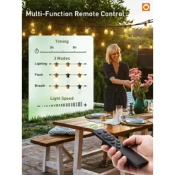 Itopfox 100FT LED Outdoor String Lights With Remote, Dimmable Patio Lights, Timer & 3 Lighting Modes, 32 Shatterproof Edison Bulbs, Waterproof -Itopfox Shop GUEST 63346d31 4a97 4f53 9935 cf89053146d3