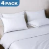 Itopfox Standard Size Pillows Set Of 4 - Cooling Supportive Hotel Pillows With Premium Soft Down Alternative Fill For Side Stomach And Back Sleepers