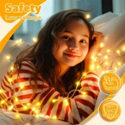 Itopfox 120LED String Lights, Waterproof Connectable Fairy Lights With Timer 8 Modes, Warm White Plug In Christmas Light For Indoor Outdoor Decor -Itopfox Shop GUEST 63a470c6 d8ce 430f b251 65f9ad080621