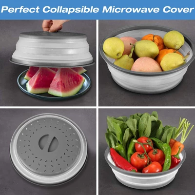 Itopfox 2-Pack Collapsible Microwave Cover With Grip Handle, Splatter Proof For Plates & Bowls, Dishwasher Safe & BPA Free Kitchen Gadget 6 Itopfox 2-Pack Collapsible Microwave Cover With Grip Handle, Splatter Proof For Plates & Bowls, Dishwasher Safe & BPA Free Kitchen Gadget - Image 6