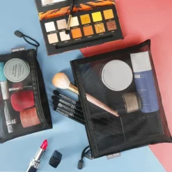 Itopfox 6-Pack Mesh Cosmetic Pouches With Zipper For Makeup, Toiletries, And Organizing Home Or Office Essentials (Black) -Itopfox Shop GUEST 63f03de5 b8a3 4b20 a624 158979afca15