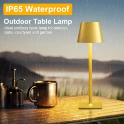 Itopfox Gold Cordless Touch Lamp: 3 Color Stepless Dimming, Waterproof Wireless Portable Desk Light For Indoor Living Room Camping Cafe -Itopfox Shop GUEST 686cab5a a774 4bc0 ac65 16533b2b40c6