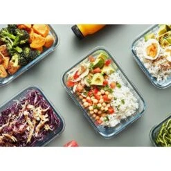Itopfox 10-Pack Glass Meal Prep Containers With Snap Locking Lids, Airtight Food Storage Containers For Microwave, Oven, Freezer & Dishwasher Safe -Itopfox Shop GUEST 68e05910 9432 421d 86ba d2acb56667b7