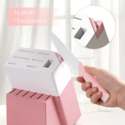 Itopfox Knife Set With Block And Sharpener, 15-Piece German Stainless Steel Knives, Ceramic Coating, Sharp Blade, Dishwasher Safe, Ergonomic Handle -Itopfox Shop GUEST 6a1b44b2 d6db 4554 88fe 5cd830fd947e