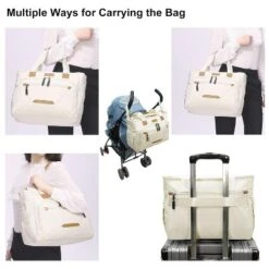 Itopfox Large Diaper Tote Bag With Laptop Compartment, Insulated Pockets, Multiple Storage For Baby Essentials, Travel Friendly -Itopfox Shop GUEST 6a9119f7 d6e1 4003 8b4c 084ee4339e29