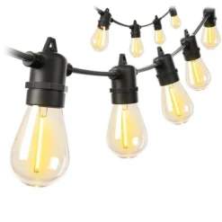 Itopfox 100FT LED Outdoor String Lights With Remote, Dimmable Patio Lights, Timer & 3 Lighting Modes, 32 Shatterproof Edison Bulbs, Waterproof -Itopfox Shop GUEST 6aac8852 acaa 4c2b a8c2 c546a09d37a1