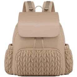 Itopfox Small Baby Diaper Backpack, Water-Resistant Travel Bag For Mom With Changing Pad, Stroller Straps, Lightweight & Stylish - Khaki -Itopfox Shop GUEST 6cca691e 1404 4303 9ac0 f15f938521b2