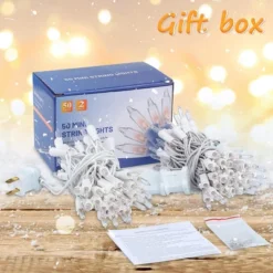 Itopfox Clear Christmas Lights Set, 2Pack 50Count Incandescent Mini String Lights With White Wire For Indoor Christmas Tree Garland Birthday Wedding -Itopfox Shop GUEST 6ccc24cf 1e87 405b 9b7e f4edda14ca90