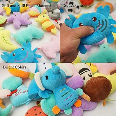 Itopfox 26-Piece Dog Toy Set With Squeakers, Assorted Plush Shapes For Small & Medium Dogs, Fun Interactive Playtime 4 Itopfox 26-Piece Dog Toy Set With Squeakers, Assorted Plush Shapes For Small & Medium Dogs, Fun Interactive Playtime - Image 4