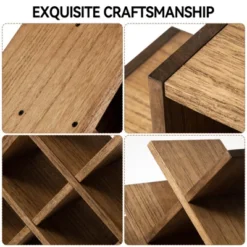 Itopfox 8-Bottle Countertop Wine Rack, Wooden 3-Tier Wine Bottle Holder For Bar Table, Wine Cabinet, Free Standing Display And Storage Shelves Brown 12 Itopfox 8-Bottle Countertop Wine Rack, Wooden 3-Tier Wine Bottle Holder For Bar Table, Wine Cabinet, Free Standing Display And Storage Shelves Brown -Itopfox Shop GUEST 70290dce b854 4f45 8a9d 949bf7798b06