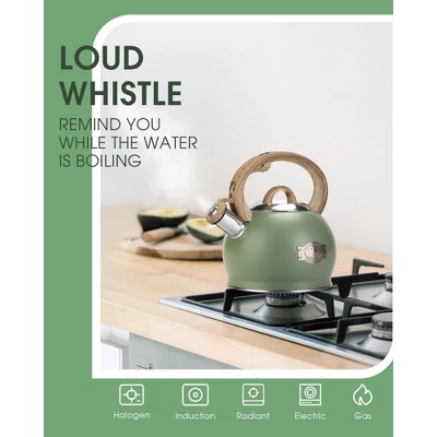 Itopfox Stovetop Whistling Tea Kettle, 2.1 Quart Stainless Steel Teapot With Heat-Resistant Handle, Compatible With All Stoves 3 Itopfox Stovetop Whistling Tea Kettle, 2.1 Quart Stainless Steel Teapot With Heat-Resistant Handle, Compatible With All Stoves - Image 3