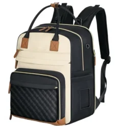 Itopfox Expandable Large Diaper Backpack For Twins, Travel Baby Bag With Changing Pad, Insulated Pockets, 25-37L Capacity, Apricot Black -Itopfox Shop GUEST 722eb599 1d6e 4bdc b99a bbf6b22834df