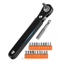 Itopfox Ratchet Screwdriver Set, EDC Gear Tool Pocket Ratcheting Screwdriver, Stocking Stuffers For Men, 90 Degree Right Angle Mini Ratchet Set -Itopfox Shop GUEST 74f057a2 eafe 46d9 927b b89747bafe44