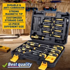 Itopfox Magnetic Screwdrivers Set With Case, 43-piece Includes Slotted, Phillips, Hex, Pozidriv, Torx & Precision Screwdriver Set, Magnetizer Tools -Itopfox Shop GUEST 755d9d15 8896 42e8 8c51 188effb7165d