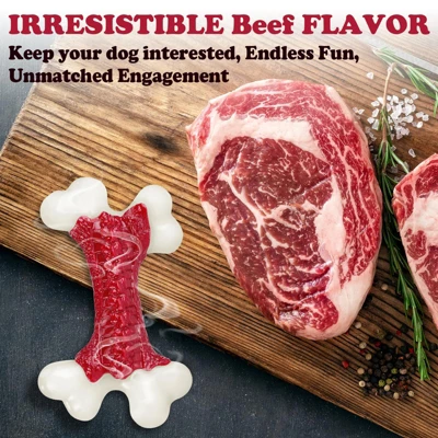 Itopfox Tough Chew-Proof Dog Toys For Aggressive Chewers, Large Breed Nylon Bone Toy, Almost Indestructible For Dogs 4 Itopfox Tough Chew-Proof Dog Toys For Aggressive Chewers, Large Breed Nylon Bone Toy, Almost Indestructible For Dogs - Image 4