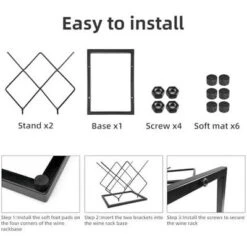 Itopfox Small Wine Rack Countertop, 5-Bottle Metal Holder For Home Kitchen Bar, Tabletop Storage For Cabinet Pantry -Itopfox Shop GUEST 777c2311 0938 43a7 9899 d22372bb1078