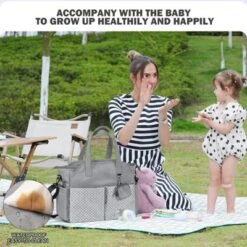 Itopfox Large Tote Diaper Bag For Baby Boys And Girls, Adjustable Shoulder Strap, Multiple Pockets, Waterproof -Itopfox Shop GUEST 7851a2c2 ecf2 4c90 bf2a 8542b645c2f1