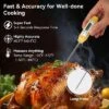 Itopfox Digital Food Thermometer With Automatic Calibration, High Accuracy Electronic Pocket Thermometer For Cooking, Meat, Liquid, Frying