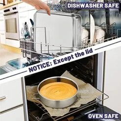 Itopfox Stainless Steel Bakeware Set, 12-Piece Kitchen Baking Pans With Rack, Square Cake Pan, Lasagna Pan, Loaf Pan, Muffin Pan, Pizza Tray & Covers -Itopfox Shop GUEST 79ecaba9 0f22 44fe 8049 548ec6b2f6bf