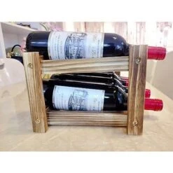 Itopfox 8-Bottle Wine Rack - Premium Carbonized Pine Wood, Two-Tier Countertop Design For Kitchen, Dining Room Or Bar 14 Itopfox 8-Bottle Wine Rack - Premium Carbonized Pine Wood, Two-Tier Countertop Design For Kitchen, Dining Room Or Bar -Itopfox Shop GUEST 7b51b880 bcb6 4f72 85af ca3927ec5d37