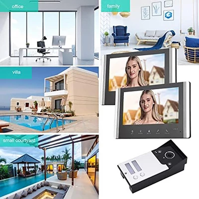 Itopfox Video Intercom System With 7in LCD Screen, HD Video Door Phone Kit For Home, 120° Wide Angle, Easy To Operate, AC100-240V (US Plug) 5 Itopfox Video Intercom System With 7in LCD Screen, HD Video Door Phone Kit For Home, 120° Wide Angle, Easy To Operate, AC100-240V (US Plug) - Image 5