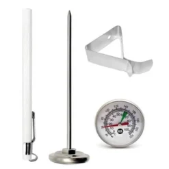 Itopfox Instant Read Food Thermometer With Clip For Coffee, Tea, Chocolate Milk Foam, And Meat Cooking