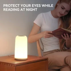 Itopfox Touch Bedside Table Lamp, Sleek Design & RGB Mode 3 Way Dimmable LED Lamp With Warm White Lights Multi-Color Smart Nightstand For Living Room -Itopfox Shop GUEST 7d9b9024 e321 4142 9e01 d2e40636a453