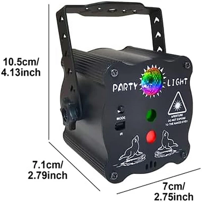 Itopfox Party Decorations Light With Remote, Mini Disco DJ Light For Xmas Birthday, Portable Sound Activated LED Projector For Bar Show, USB Powered 3 Itopfox Party Decorations Light With Remote, Mini Disco DJ Light For Xmas Birthday, Portable Sound Activated LED Projector For Bar Show, USB Powered - Image 3