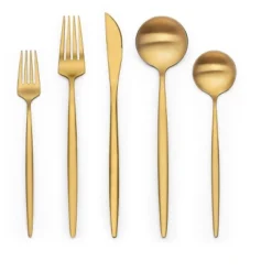 Itopfox 40-Piece Gold Flatware Set For 8, Stainless Steel Cutlery Set With Forks, Knives, Spoons, Elegant Satin Finish For Home, Kitchen, Restaurant 13 Itopfox 40-Piece Gold Flatware Set For 8, Stainless Steel Cutlery Set With Forks, Knives, Spoons, Elegant Satin Finish For Home, Kitchen, Restaurant -Itopfox Shop GUEST 7f909a61 133c 46b7 8325 583269321fa6