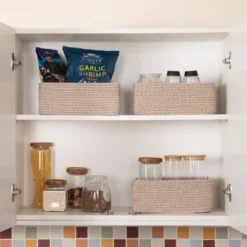 Itopfox 3 Pack Small Storage Baskets For Organizing, Cute Woven Decorative Gift Baskets For Shelves, Mini Closet Organizer Bins With Handles 12 Itopfox 3 Pack Small Storage Baskets For Organizing, Cute Woven Decorative Gift Baskets For Shelves, Mini Closet Organizer Bins With Handles -Itopfox Shop GUEST 80852dbd d6ae 4a41 bcc5 f6ecfdb9c825