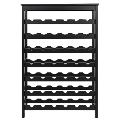 Itopfox 7-Tier Bamboo Wine Rack Freestanding Floor With Table Top, Wine Storage Shelf For Kitchen Dining Room Bar, Black 9 Itopfox 7-Tier Bamboo Wine Rack Freestanding Floor With Table Top, Wine Storage Shelf For Kitchen Dining Room Bar, Black - Image 9