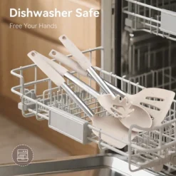 Itopfox Silicone Cooking Utensils Set 35 Pcs Kitchen Utensils With Holder Stainless Steel Handle Spatula, Spoons, Pasta Server, Cheese Grater, Masher -Itopfox Shop GUEST 82a2b8d4 b491 4b5d 8180 5d19a9cb695d