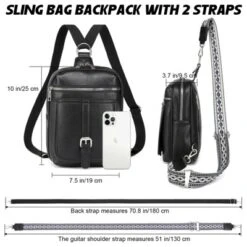 Itopfox 2-in-1 Sling Backpack With Removable Straps, Crossbody Purse For Women, Faux Leather Fanny Pack, Travel & Diaper Bag -Itopfox Shop GUEST 82a50111 7872 4cf9 b653 2f2e294cbe79