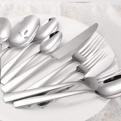 Itopfox 45-Piece Silverware Set, Durable Stainless Steel Flatware For 8, Ergonomic Design With Steak Knives, Rust-proof, Dishwasher Safe Kitchen 6 Itopfox 45-Piece Silverware Set, Durable Stainless Steel Flatware For 8, Ergonomic Design With Steak Knives, Rust-proof, Dishwasher Safe Kitchen - Image 6