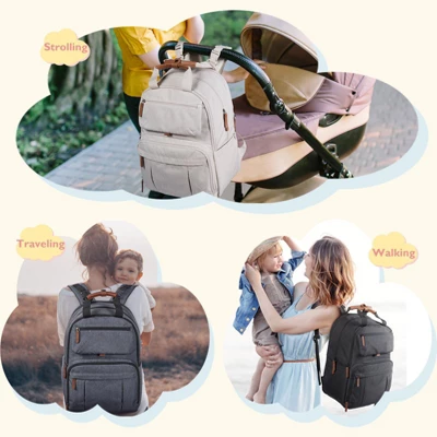 Itopfox Expandable Diaper Backpack For Twins, Large Baby Bag With Multiple Pockets, Water-Resistant & Durable For Parents 1 Itopfox Expandable Diaper Backpack For Twins, Large Baby Bag With Multiple Pockets, Water-Resistant & Durable For Parents