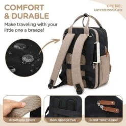 Itopfox Expandable Diaper Backpack For Twins - Dual Compartments, 26-36L Capacity, Includes Changing Pad & Stroller Straps, Unisex Black Khaki 12 Itopfox Expandable Diaper Backpack For Twins - Dual Compartments, 26-36L Capacity, Includes Changing Pad & Stroller Straps, Unisex Black Khaki -Itopfox Shop GUEST 8538ade4 7c9d 4e2a 999f a0ba3b8bde8b