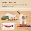 Itopfox Cat Toys Saury Fish, 3 Pack, Catnip Crinkle Sound, Soft And Durable, Interactive Kitten Kicker For Indoor Kitty Exercise For All Breeds