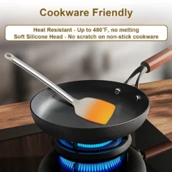 Itopfox 8-Piece Kitchen Utensils Set With Heat-Resistant Silicone Heads & Stainless Steel Handles, Includes Spatula Tongs, Spoon, Ladle, Pasta Server -Itopfox Shop GUEST 88436f99 7343 4c0c 9b88 d6187016960f