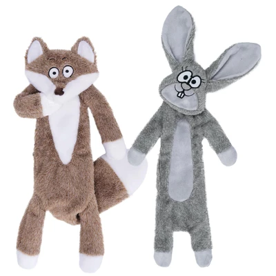 Itopfox No Stuffing Squeaky Crinkle Plush Dog Toys For Aggressive Chewers, Puppy Teething Toys For Small, Medium, Large Breed, Cute Bunny & Redfox 8 Itopfox No Stuffing Squeaky Crinkle Plush Dog Toys For Aggressive Chewers, Puppy Teething Toys For Small, Medium, Large Breed, Cute Bunny & Redfox - Image 8