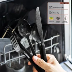 Itopfox 45-Piece Forged Stainless Steel Flatware Set With Utensil-Serving Set, Silverware For 8, Matte Satin Finish, Dishwasher Safe 11 Itopfox 45-Piece Forged Stainless Steel Flatware Set With Utensil-Serving Set, Silverware For 8, Matte Satin Finish, Dishwasher Safe -Itopfox Shop GUEST 896e2c17 a700 4895 a026 389715b8e893