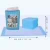 Itopfox 20 Pcs Pee Pads, Blue, 6-Layer, Ultra Absorbent, Leak-Proof, Quick-Dry, Suitable For Dogs, Cats, Rabbits, Chinchillas, And Other Pets