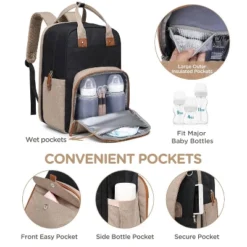 Itopfox Expandable Diaper Backpack For Twins - Dual Compartments, 26-36L Capacity, Includes Changing Pad & Stroller Straps, Unisex Black Khaki 11 Itopfox Expandable Diaper Backpack For Twins - Dual Compartments, 26-36L Capacity, Includes Changing Pad & Stroller Straps, Unisex Black Khaki -Itopfox Shop GUEST 8b2864bb a1ce 4c59 9c6b 26539f3b0927