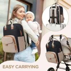 Itopfox Expandable Diaper Backpack For Twins - Dual Compartments, 26-36L Capacity, Includes Changing Pad & Stroller Straps, Unisex Black Khaki 10 Itopfox Expandable Diaper Backpack For Twins - Dual Compartments, 26-36L Capacity, Includes Changing Pad & Stroller Straps, Unisex Black Khaki -Itopfox Shop GUEST 8b4ea563 d806 441f baaf 24f103829ea5
