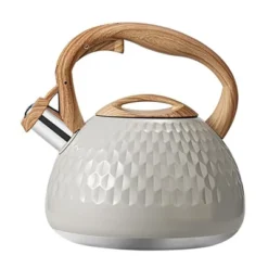 Itopfox Tea Kettle With Wood Pattern Handle, Loud Whistle, Food Grade Stainless Steel, Anti-Hot Handle, Rust-Resistant, Suitable For All Heat Sources -Itopfox Shop GUEST 8bd25cc1 3718 419c bd6b 9f61a6ec2e8e